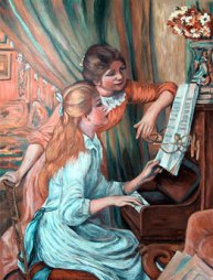 Renoir's Girls at the Piano
